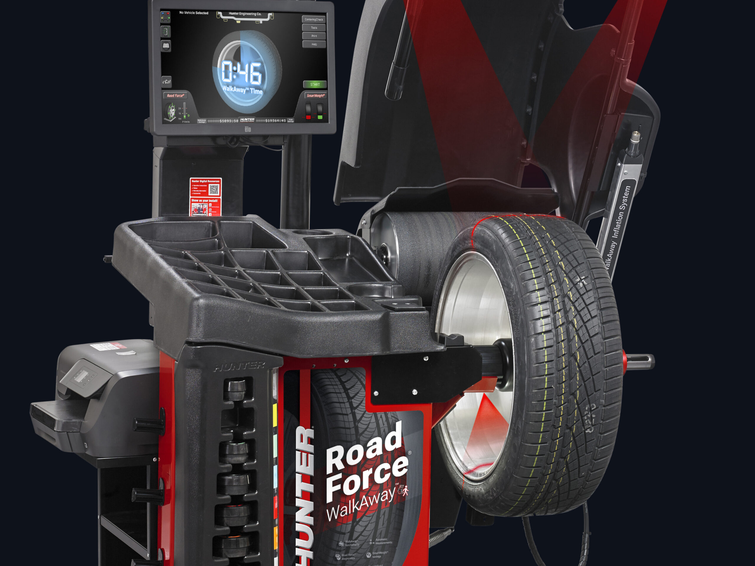 Hunter Road Force wheel balancer